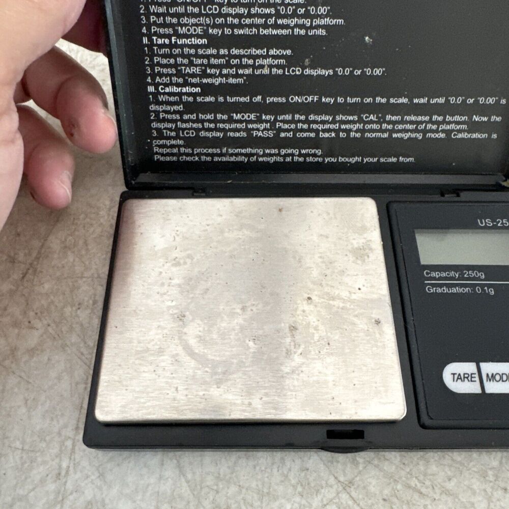 US-250 250g x0.1g DIGITAL JEWELRY SCALE FROM US BALANCE - Picture 2 of 7